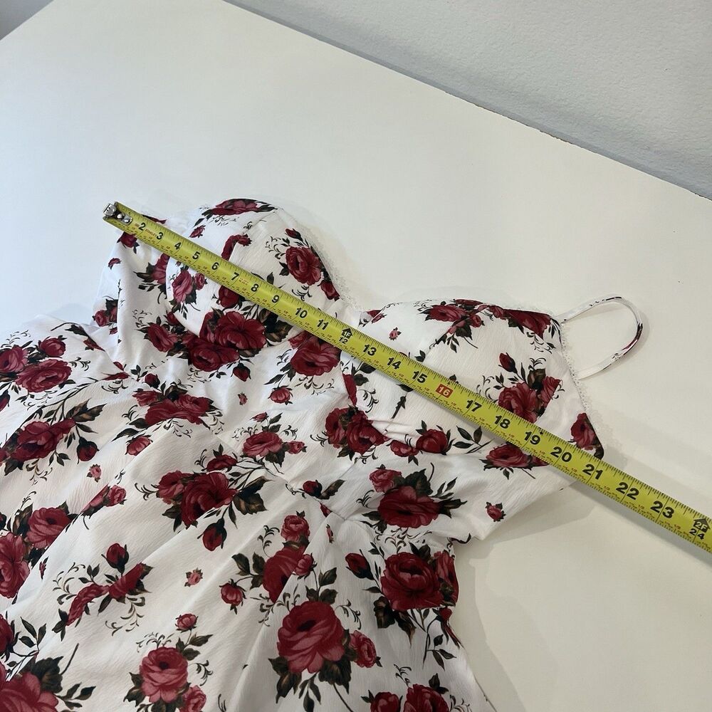 Fashion Nova Elma Floral Mini Dress - Mauve/combo Size 1X Coquette Soft Girl - Picture 8 of 10